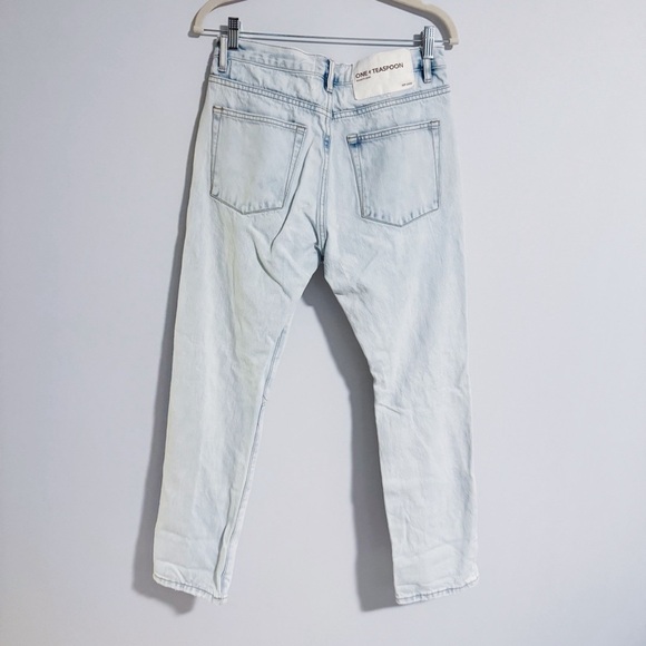 One Teaspoon - Bandits Light Blue Distressed Jeans - Picture 4 of 7